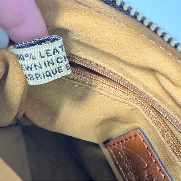 Patricia Nash Avellino Brown Full Grain Leather Adjustable Strap Crossbody Bag - Picture 14 of 16